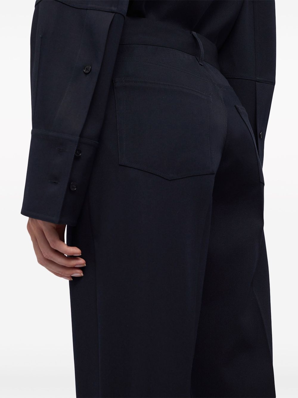 high-waist wide-leg trousers - 3