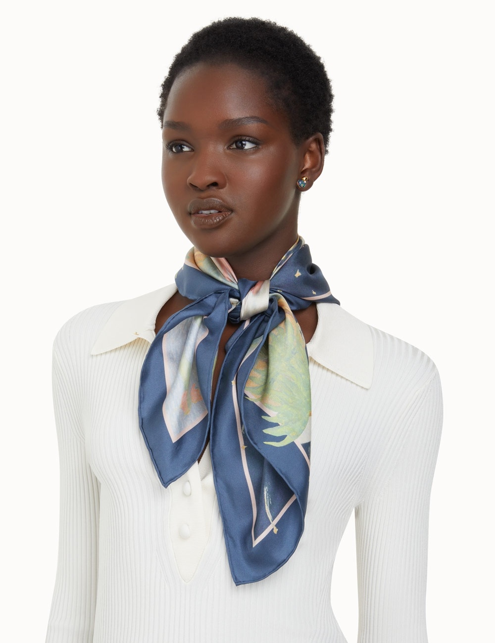 SILK SQUARE SCARF - 2