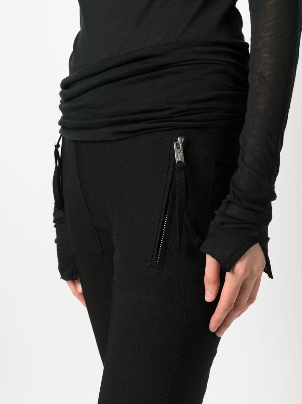 zip-pocket high-waisted leggings - 5