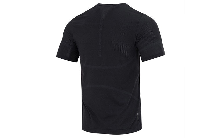 Under Armour Rush Seamless Legacy T-Shirt 'Black' 1376781-001 - 2