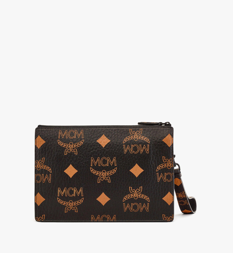 Wristlet Zip Pouch w/ Chain Strap in Maxi Visetos 4