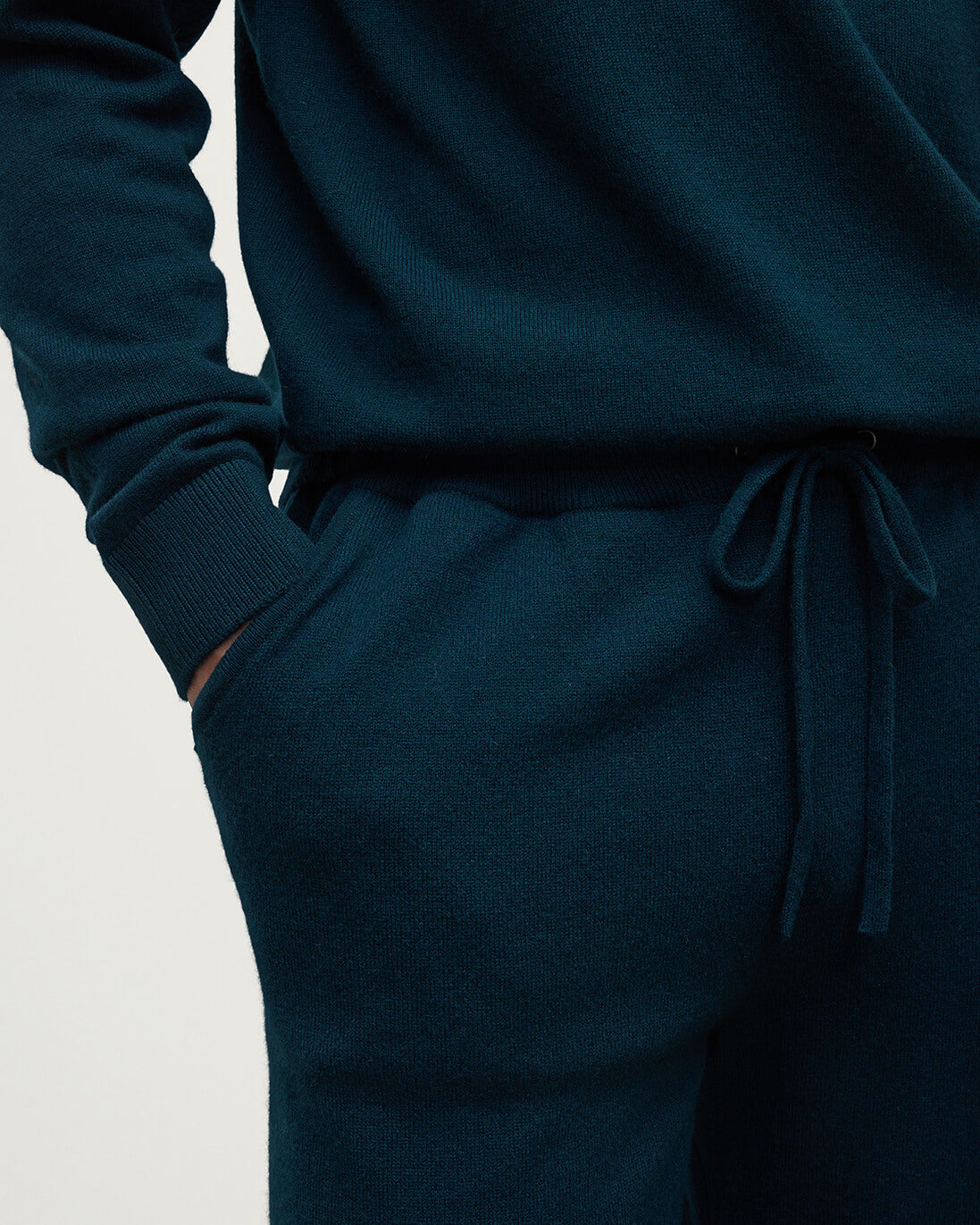 Tapered Cashmere Green Joggers - 5