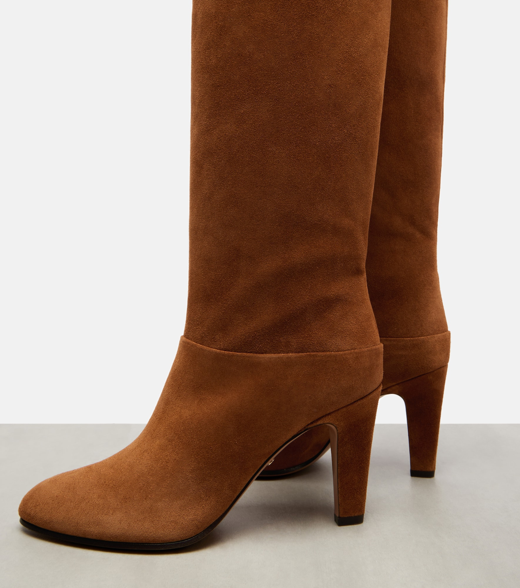 Eve 85 embellished suede over-the-knee boots - 5