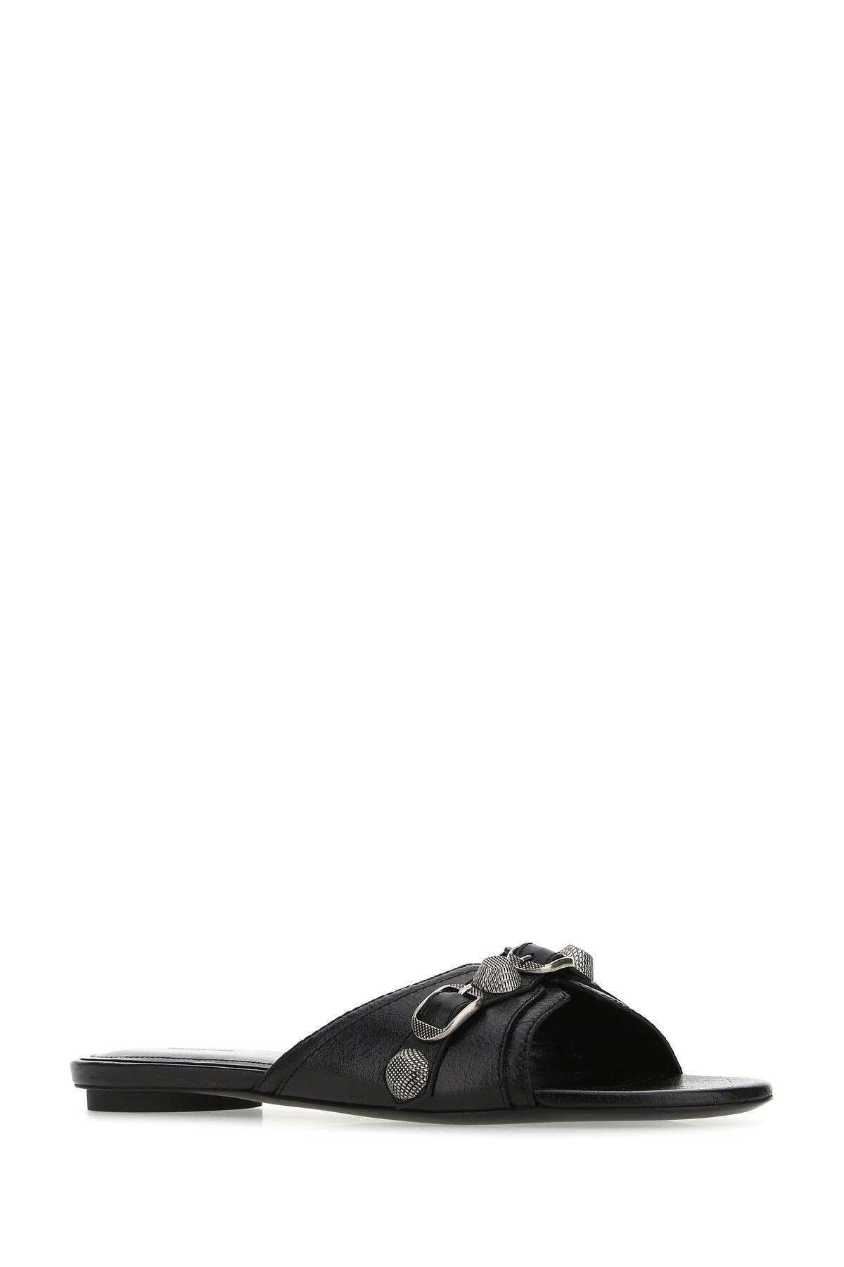 Pink leather Cagole slippers - 2