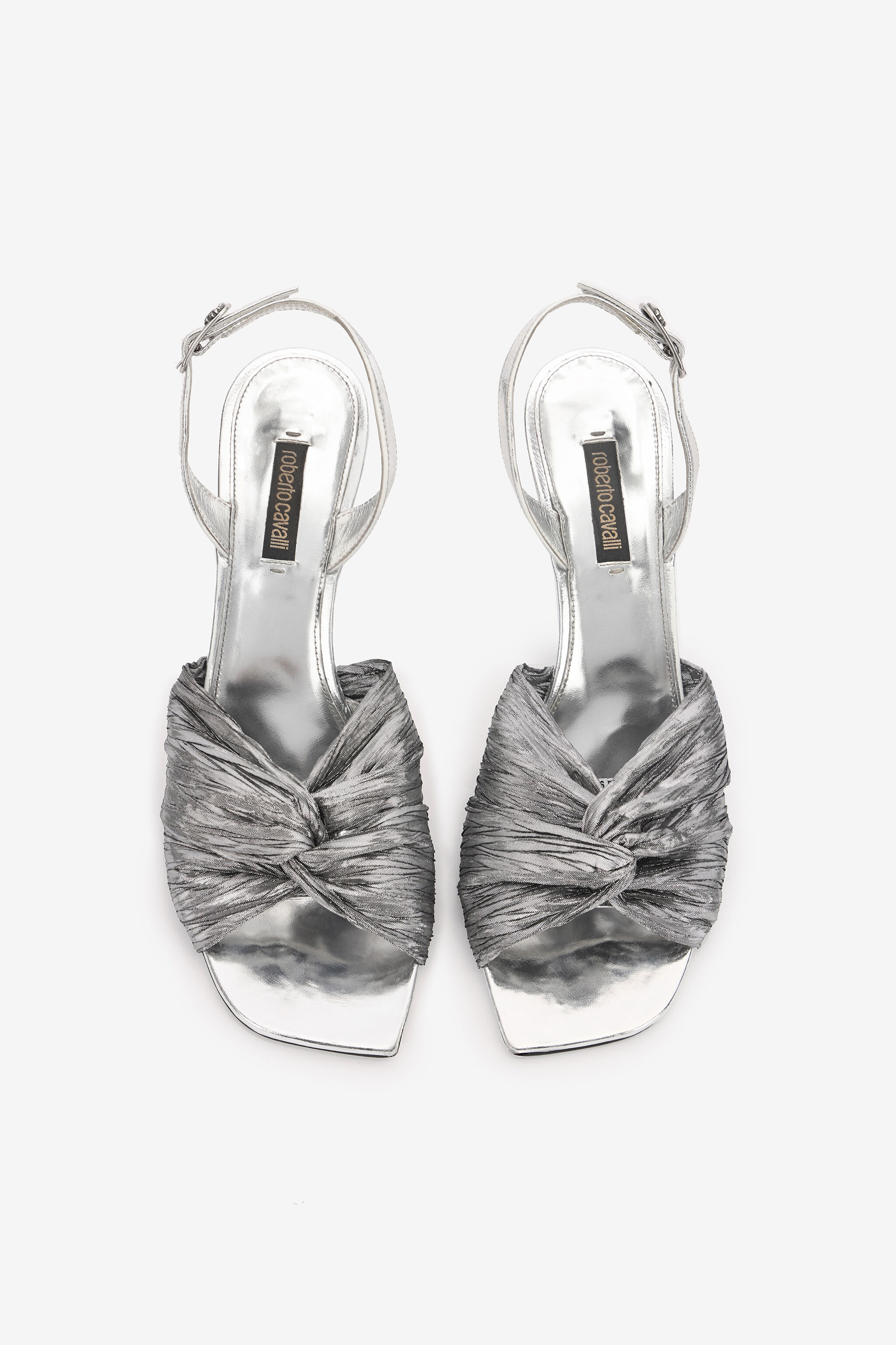 Metallic Leather Sandals - 5
