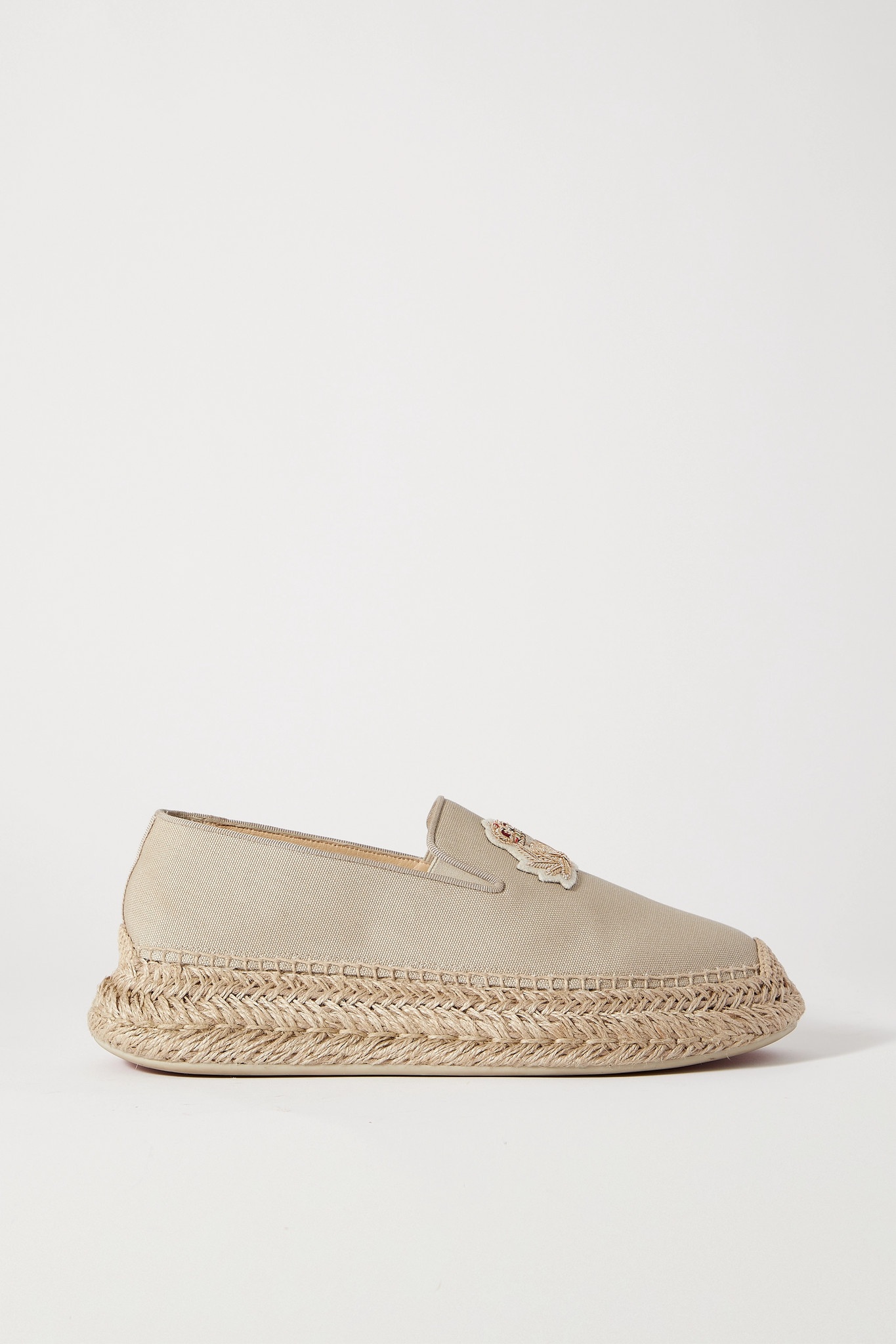Espananou logo-appliquéd floral-print canvas espadrilles - 1