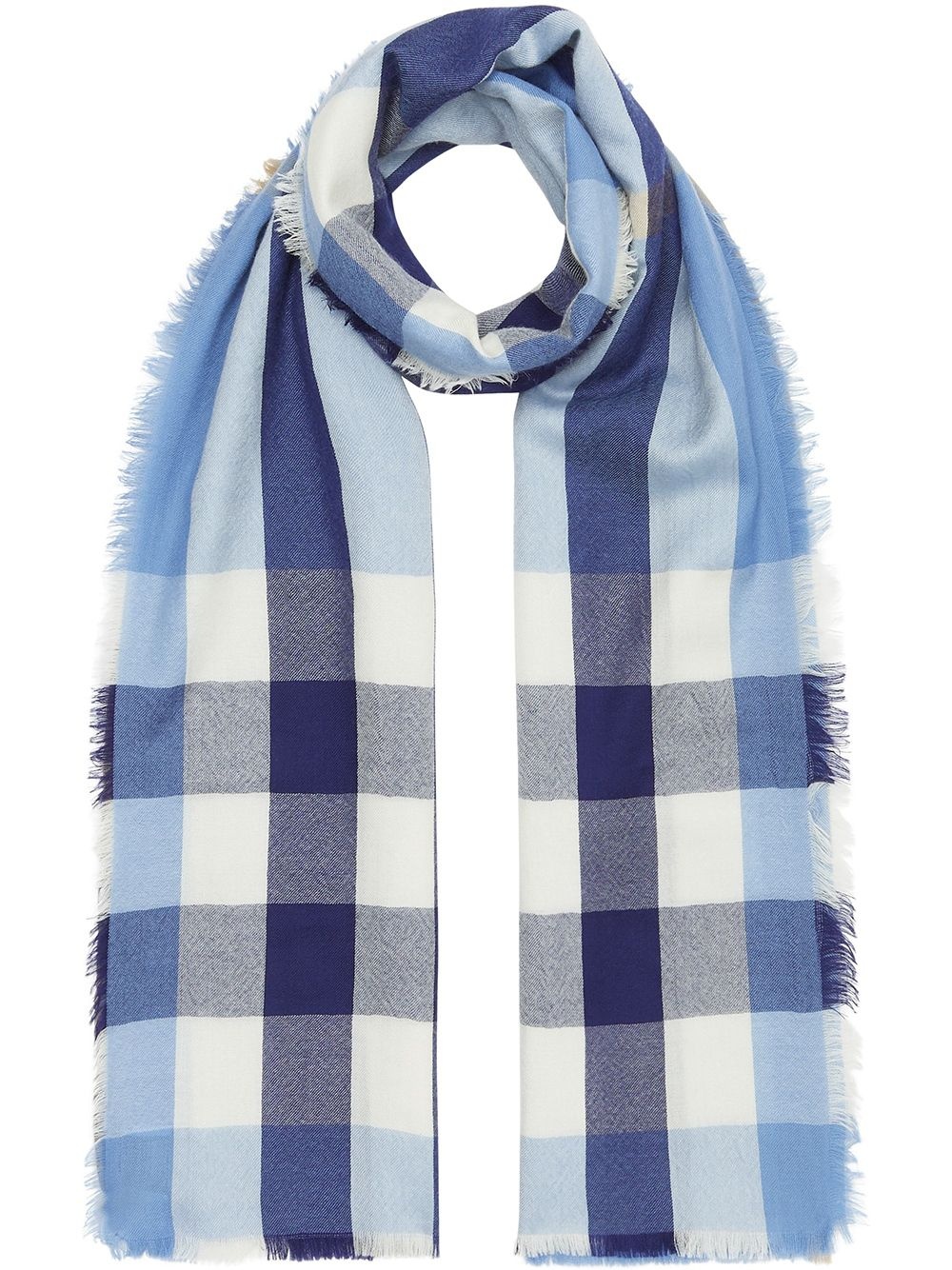 check cashmere scarf - 1