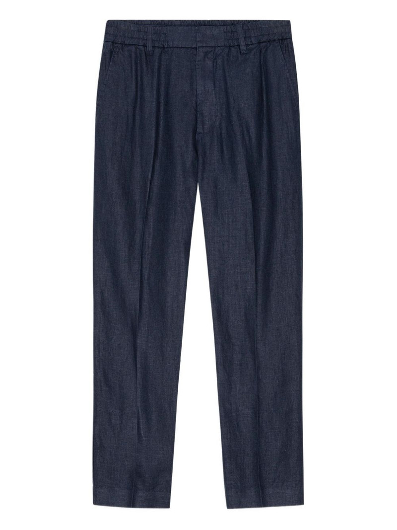 pleated elastic-waist pants 1