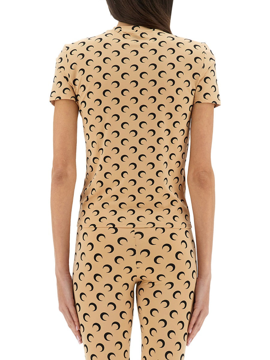 Marine Serre Women T-Shirt "Moon" - 3