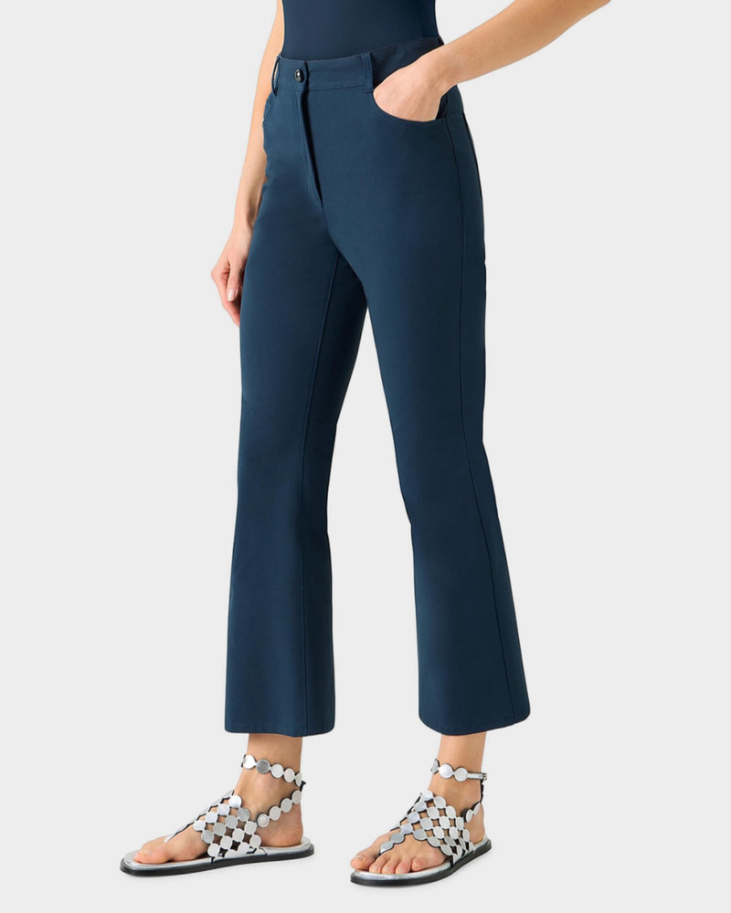 Cali Stretch Cotton Kick Flare Pants 4