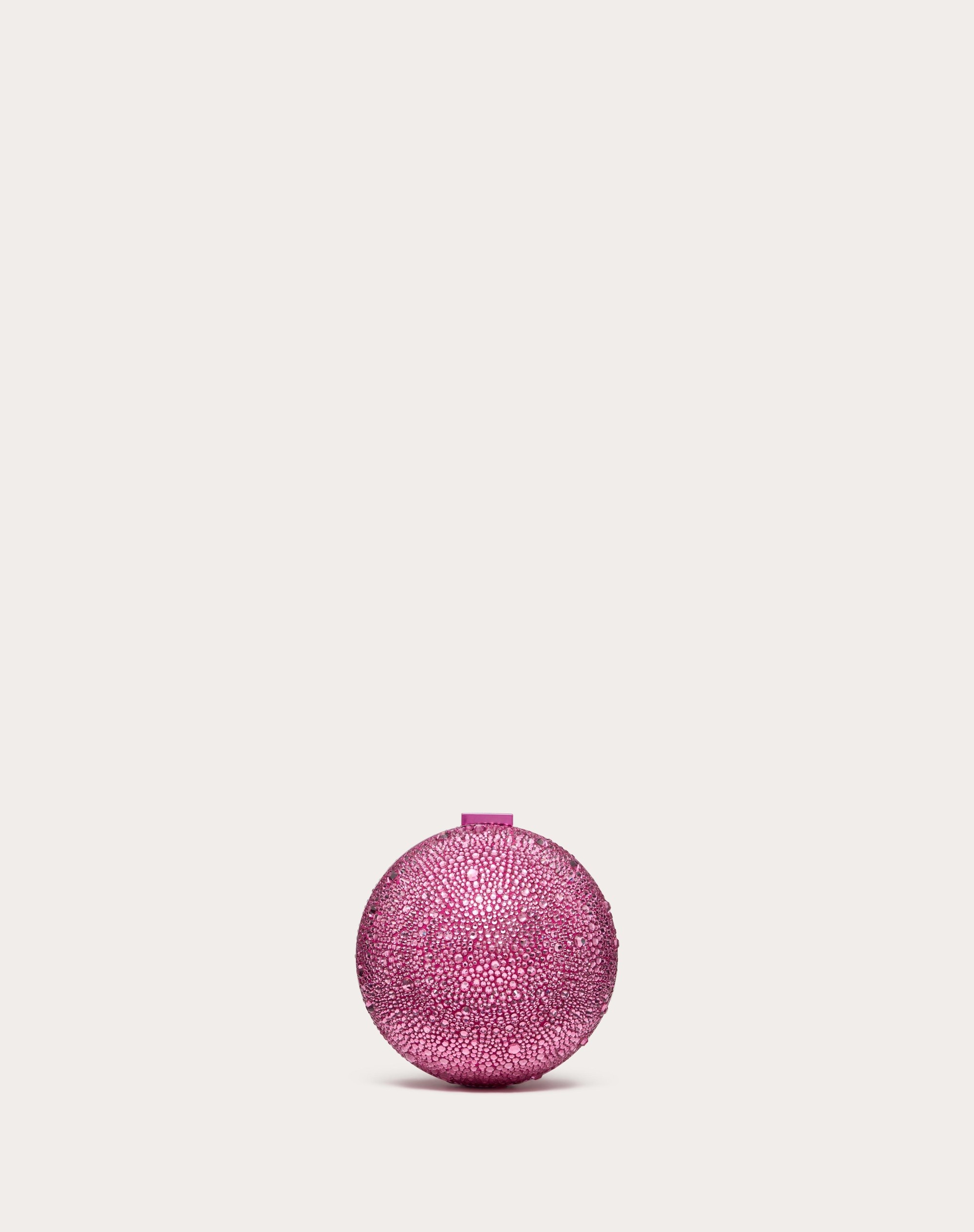 VLOGO SIGNATURE METAL AND SWAROVSKI® CRYSTAL MINAUDIÈRE - 3