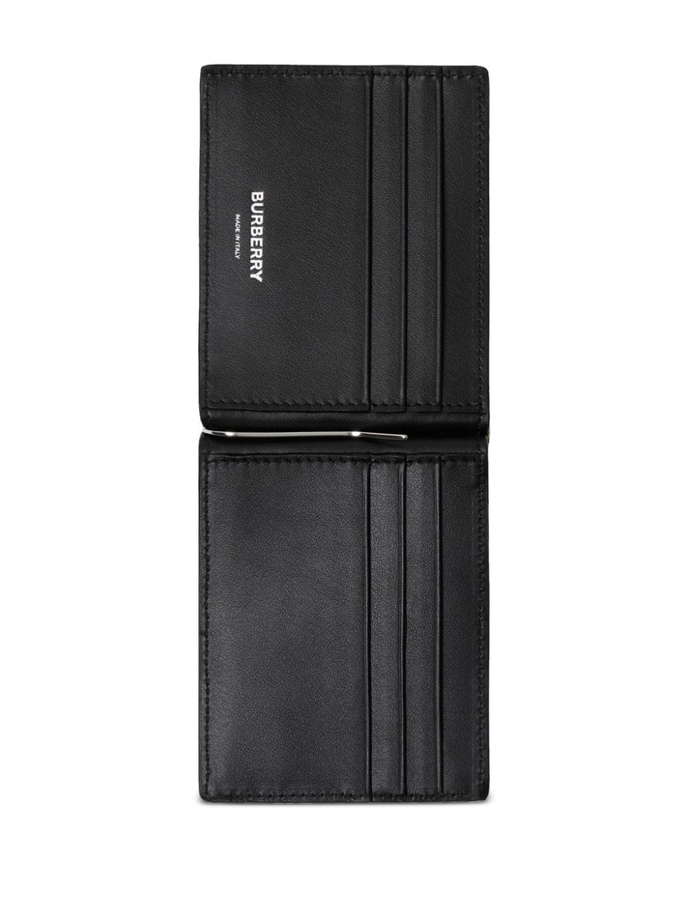 checked bi-fold clip wallet - 3