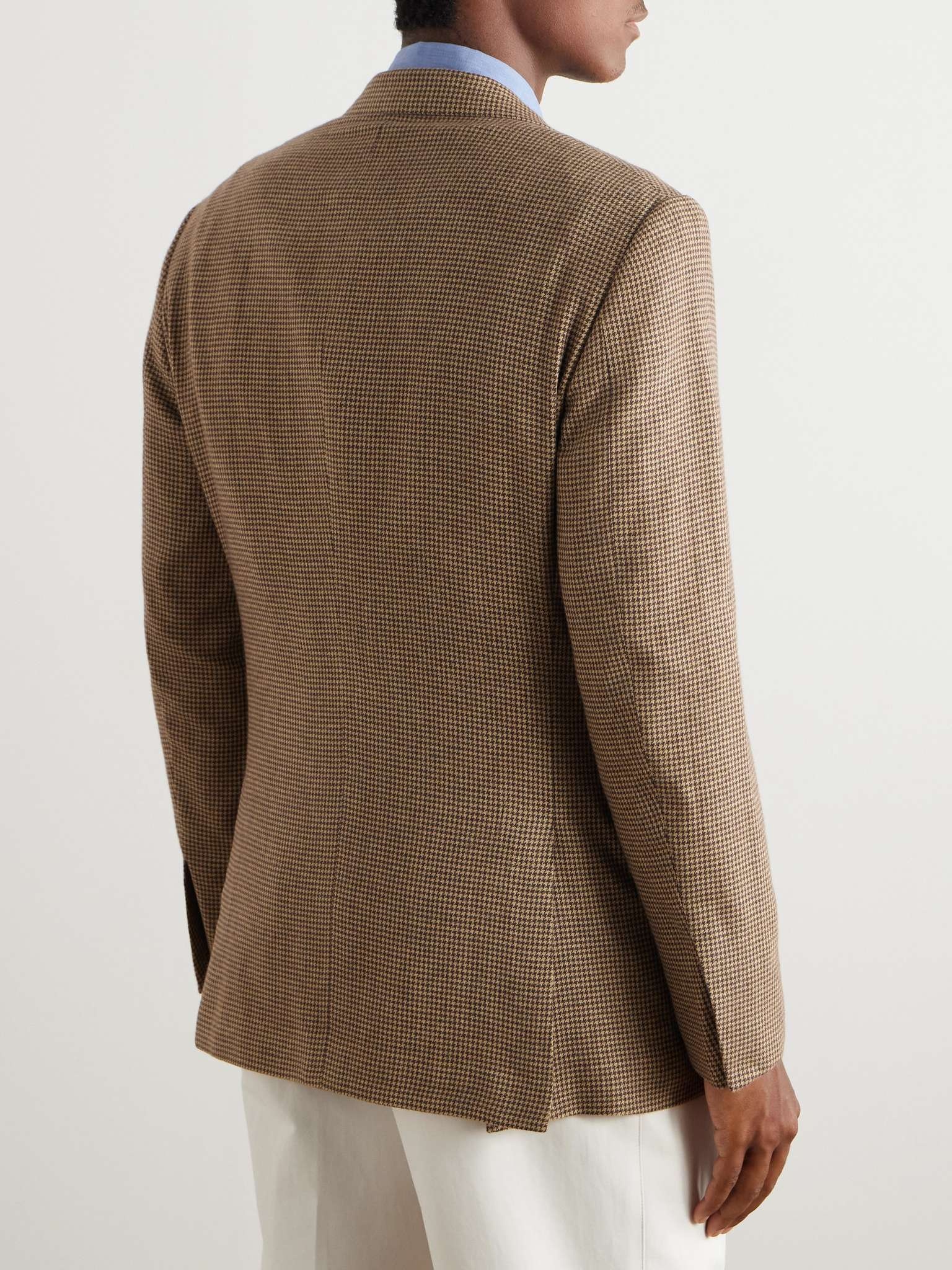 Slim-Fit Puppytooth Wool, Silk and Cashmere-Blend Blazer - 4