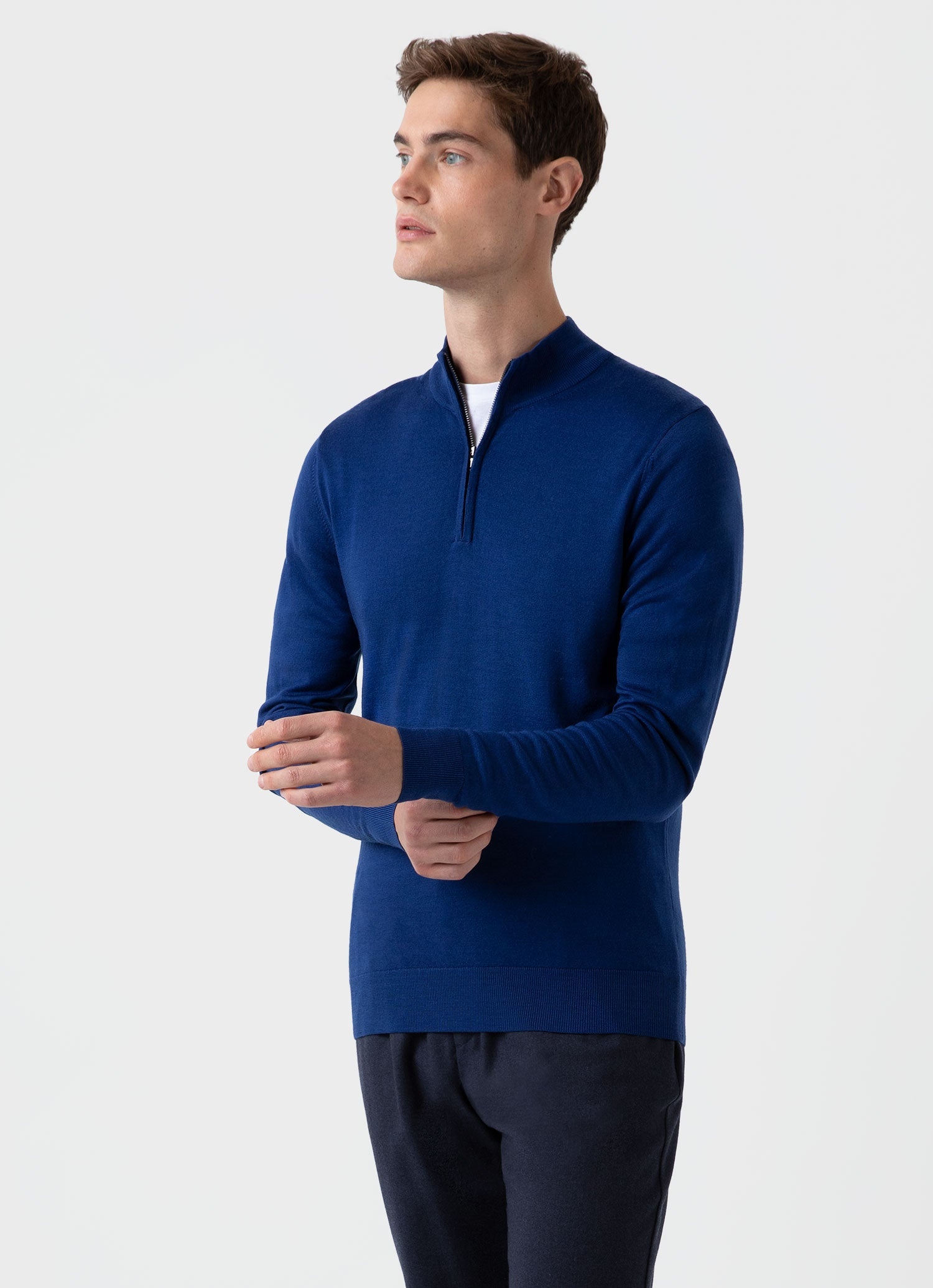 Fine Merino Wool Zip Neck - 2
