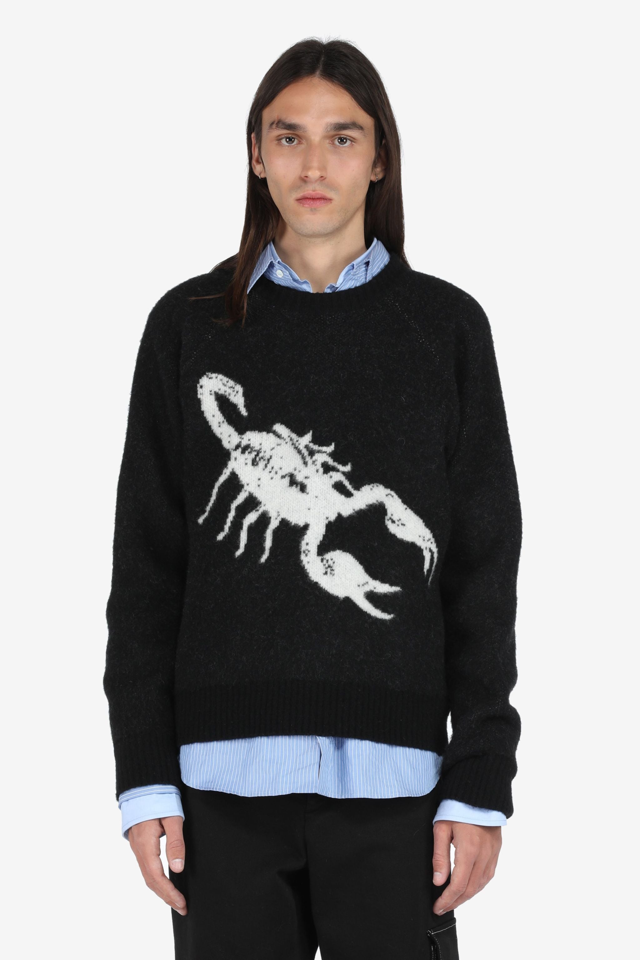 SCORPION-INTARSIA SWEATER - 1