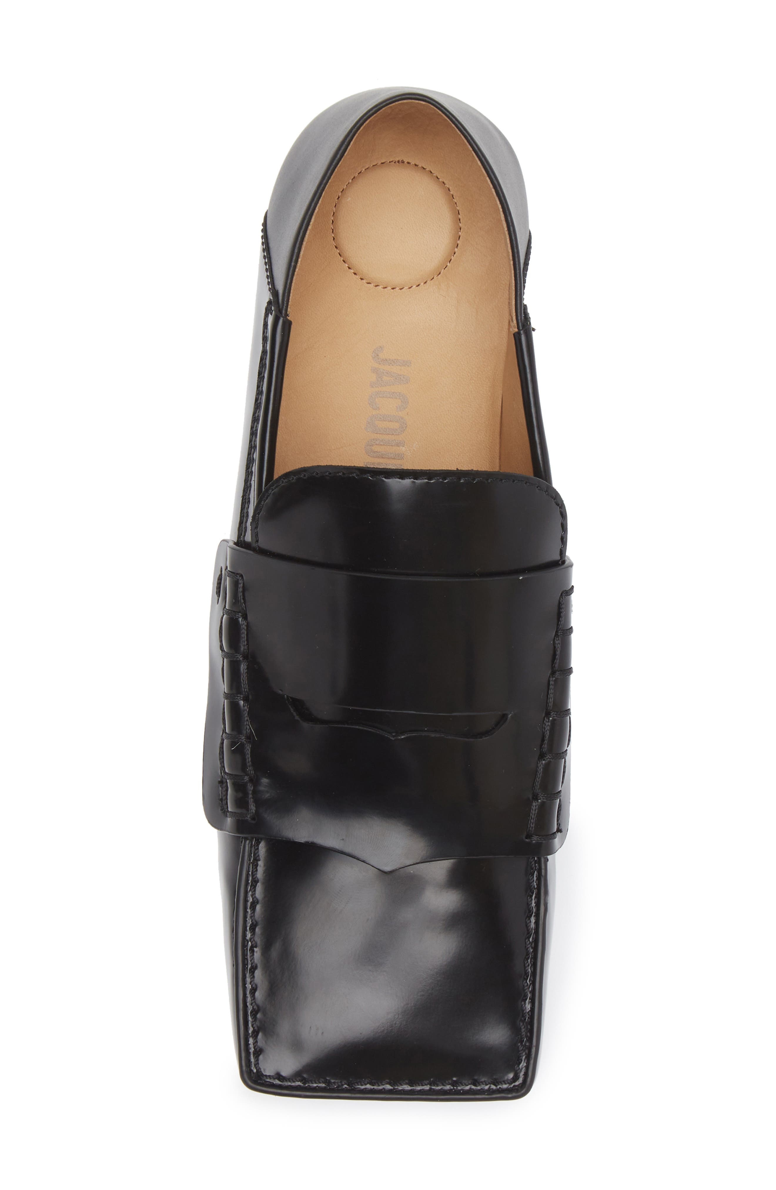 Jacquemus Carré Penny Loafer in Black at Nordstrom - 5