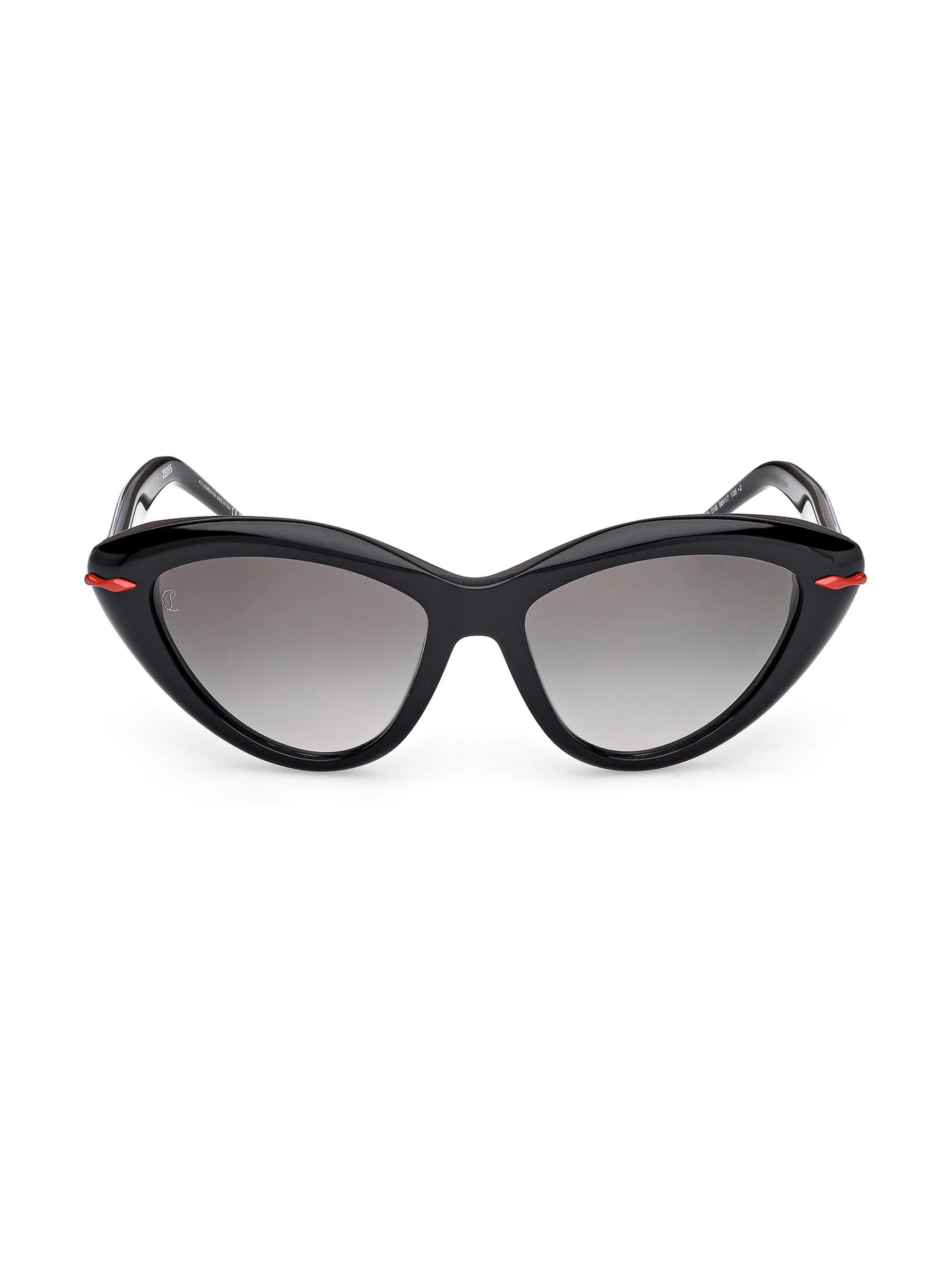 Women's 56MM Cat-Eye Sunglasses - Black Gold Black - 1