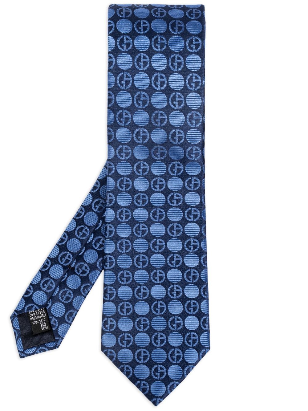 geometric-pattern print tie - 1