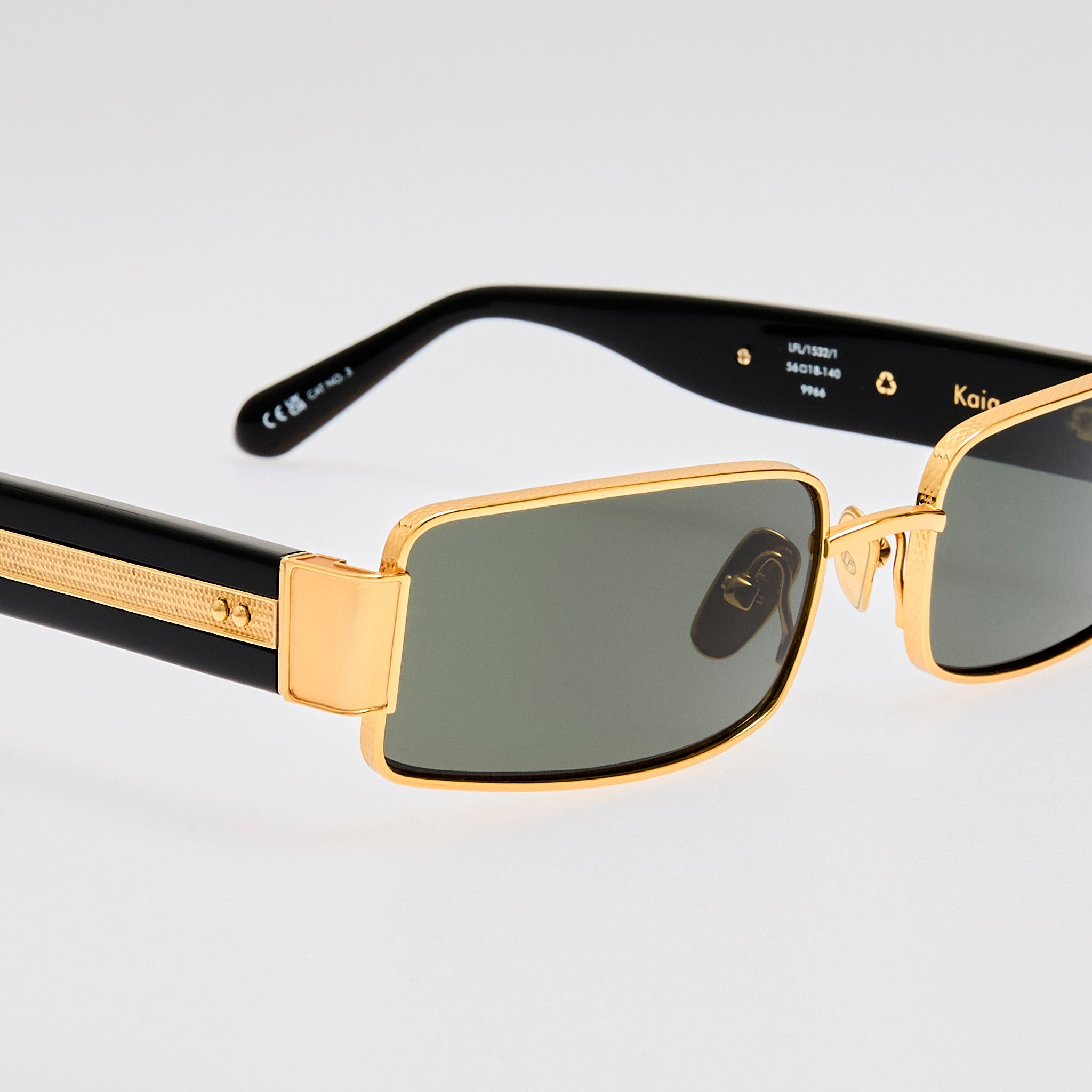 Kaia Sunglasses in Grey and Gold - 5