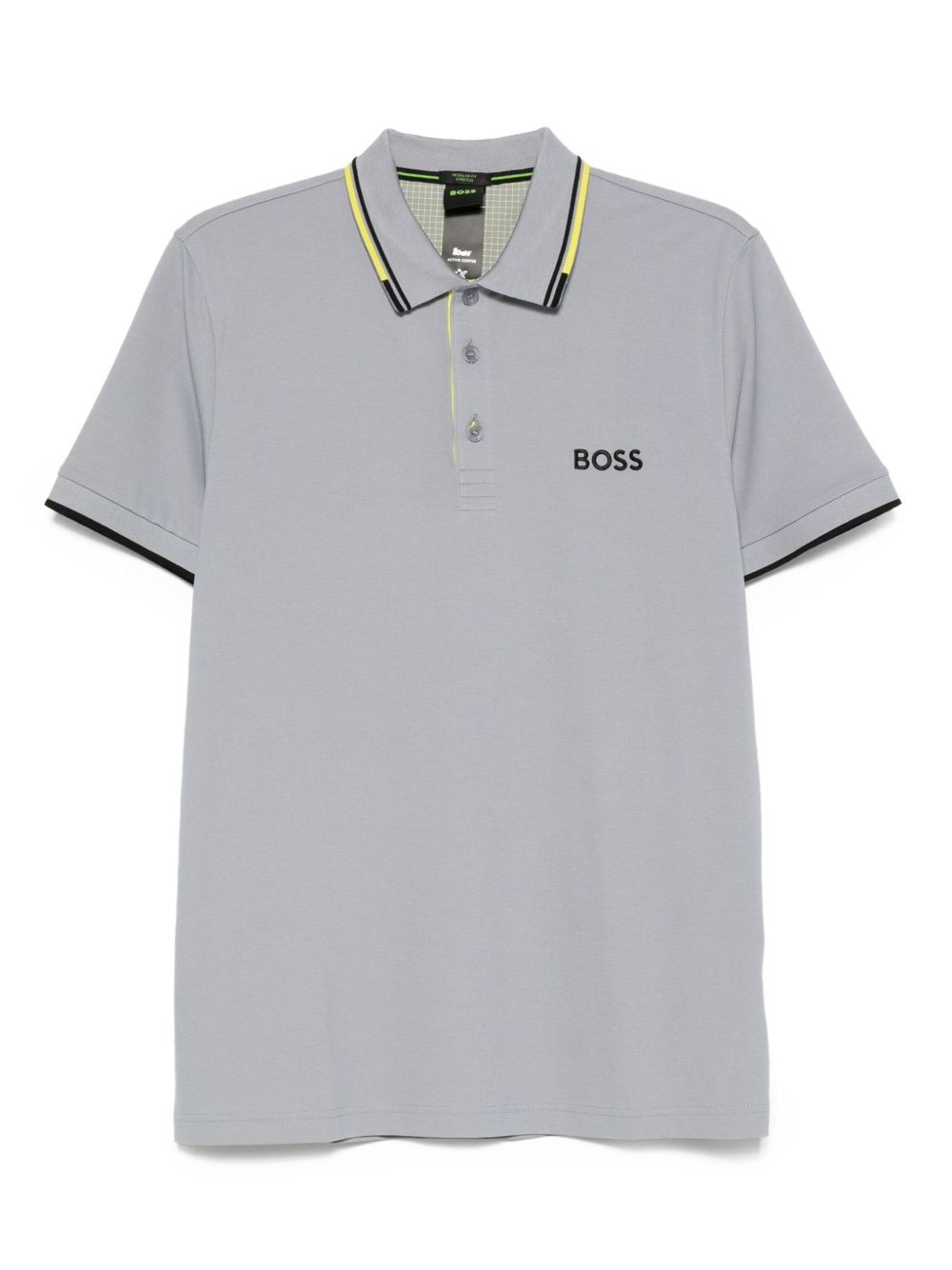 tipped-collar polo shirt - 1