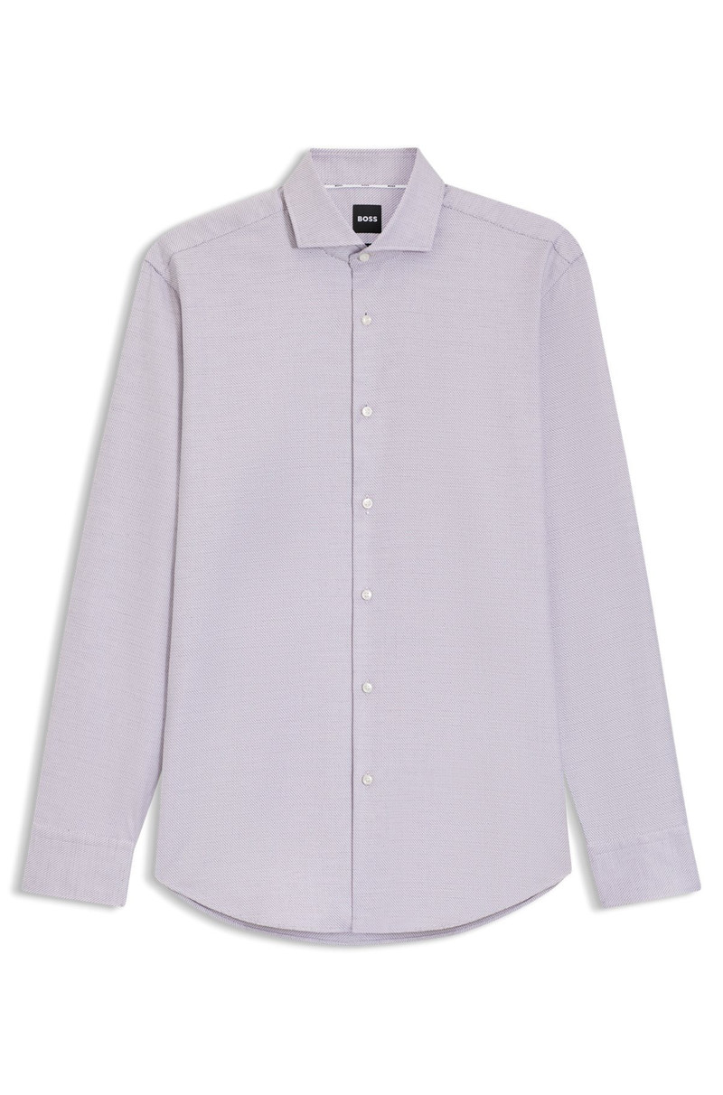 REGULAR-FIT SHIRT IN PRINTED COTTON TWILL 1