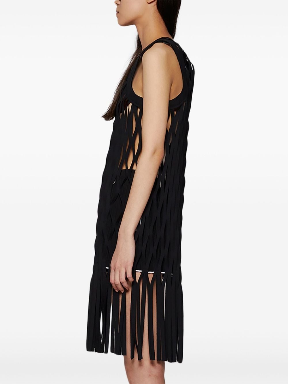 layered midi dress - 4