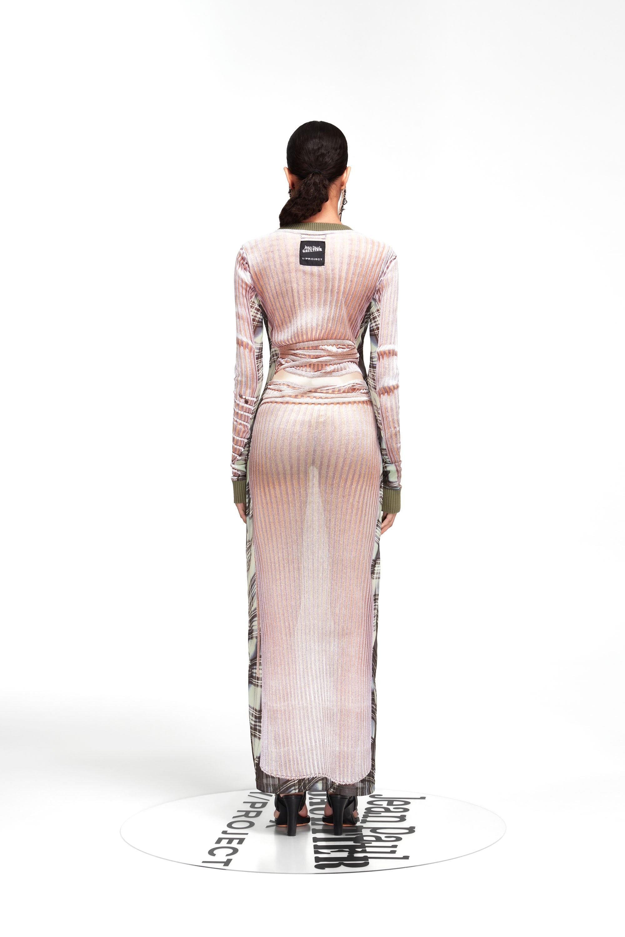 Trompe L'Oeil Wrap Knit Maxi Dress - 5