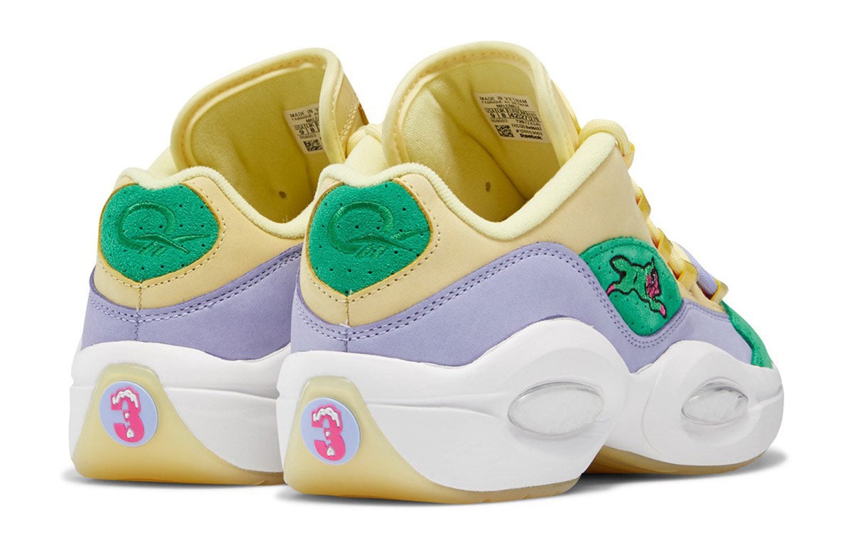 Reebok BBC Ice Cream x Question Low 'Yellow Lilac Glow' FZ4345 - 4