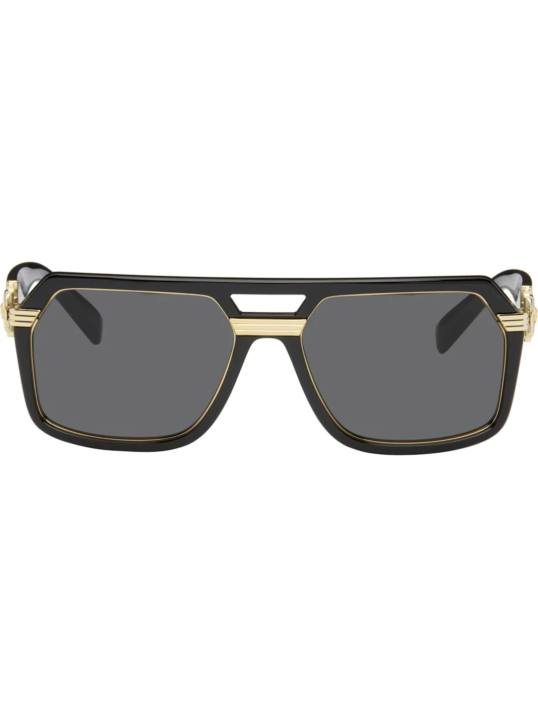Black Vintage Icon Pilot Sunglasses - 1