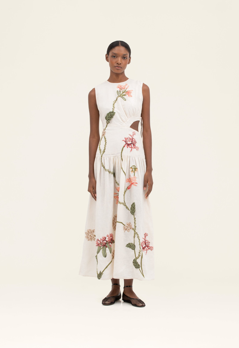 Agua by Agua Bendita Otoño Orquidea Midi Dress outlook