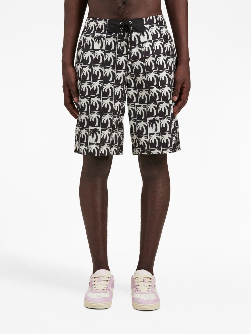 logo-print swim shorts - 3