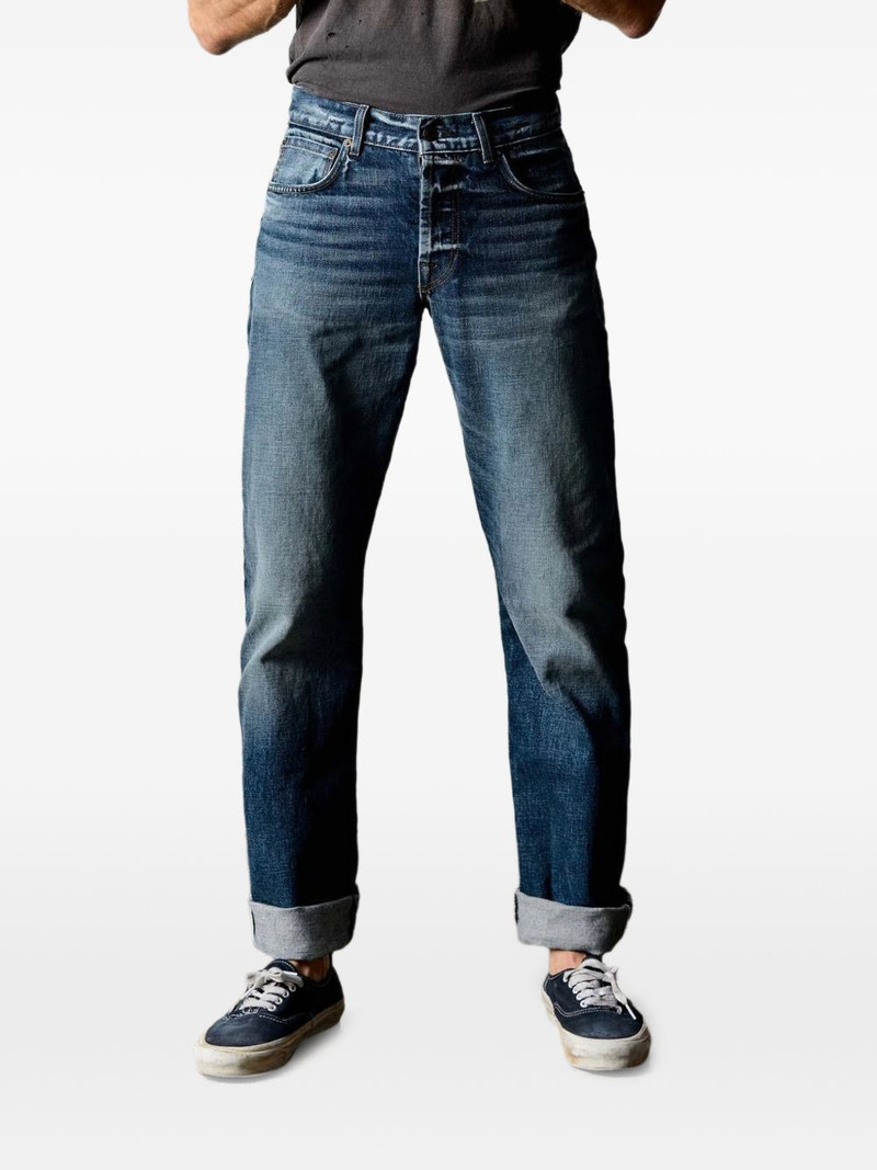 Henry stone-washed selvage jeans 1
