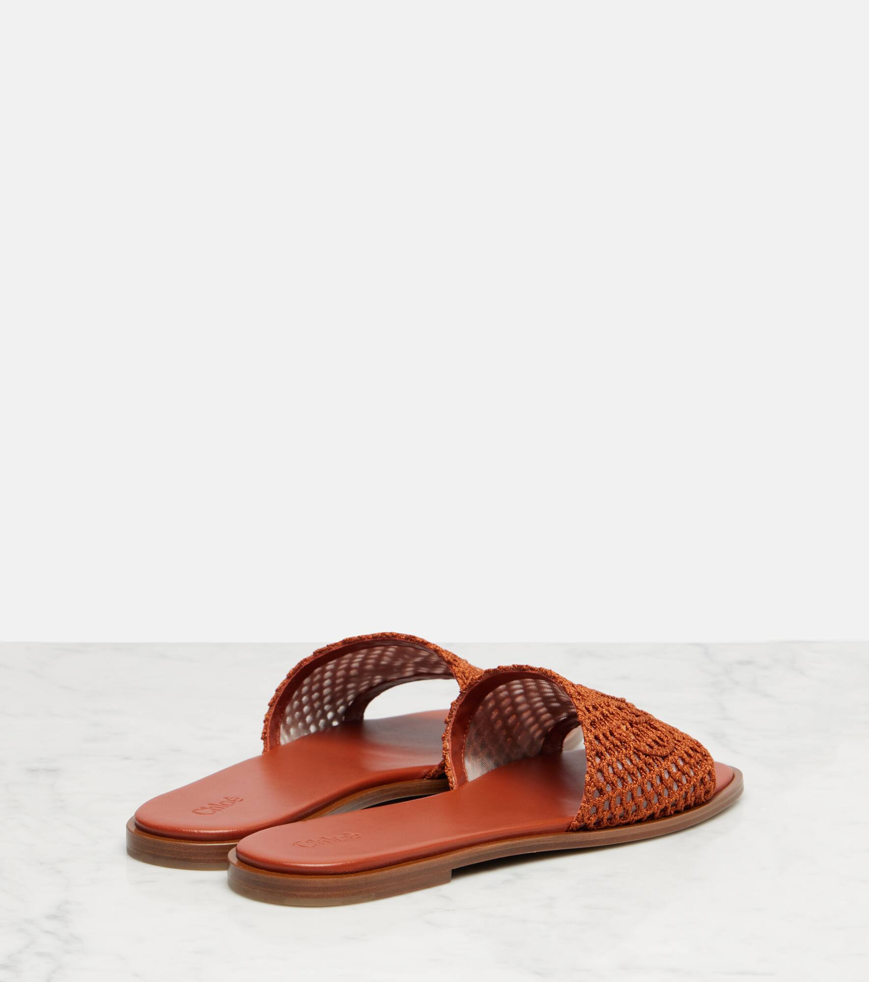 Chloé Soleil embroidered slides - 2