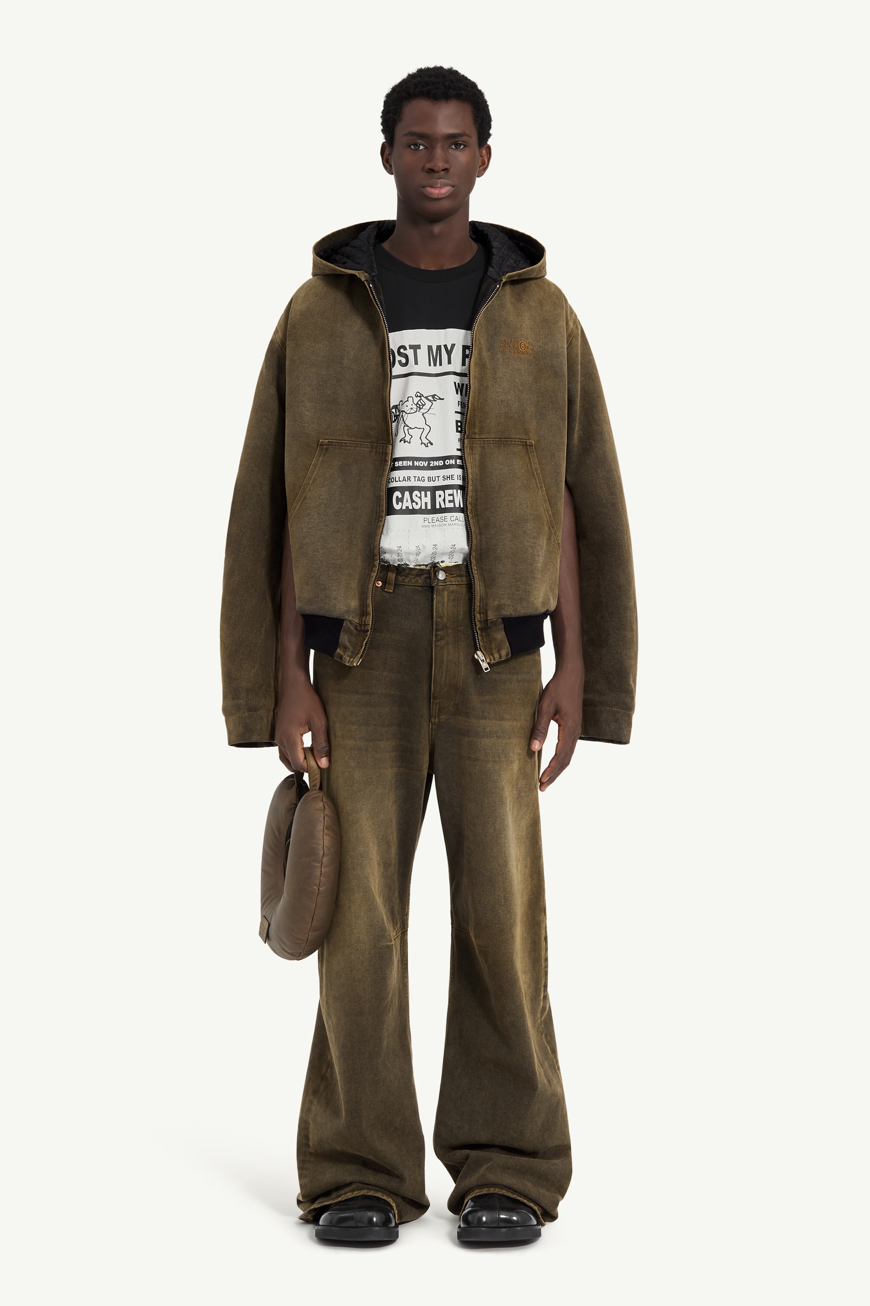 Hooded denim jacket - 3