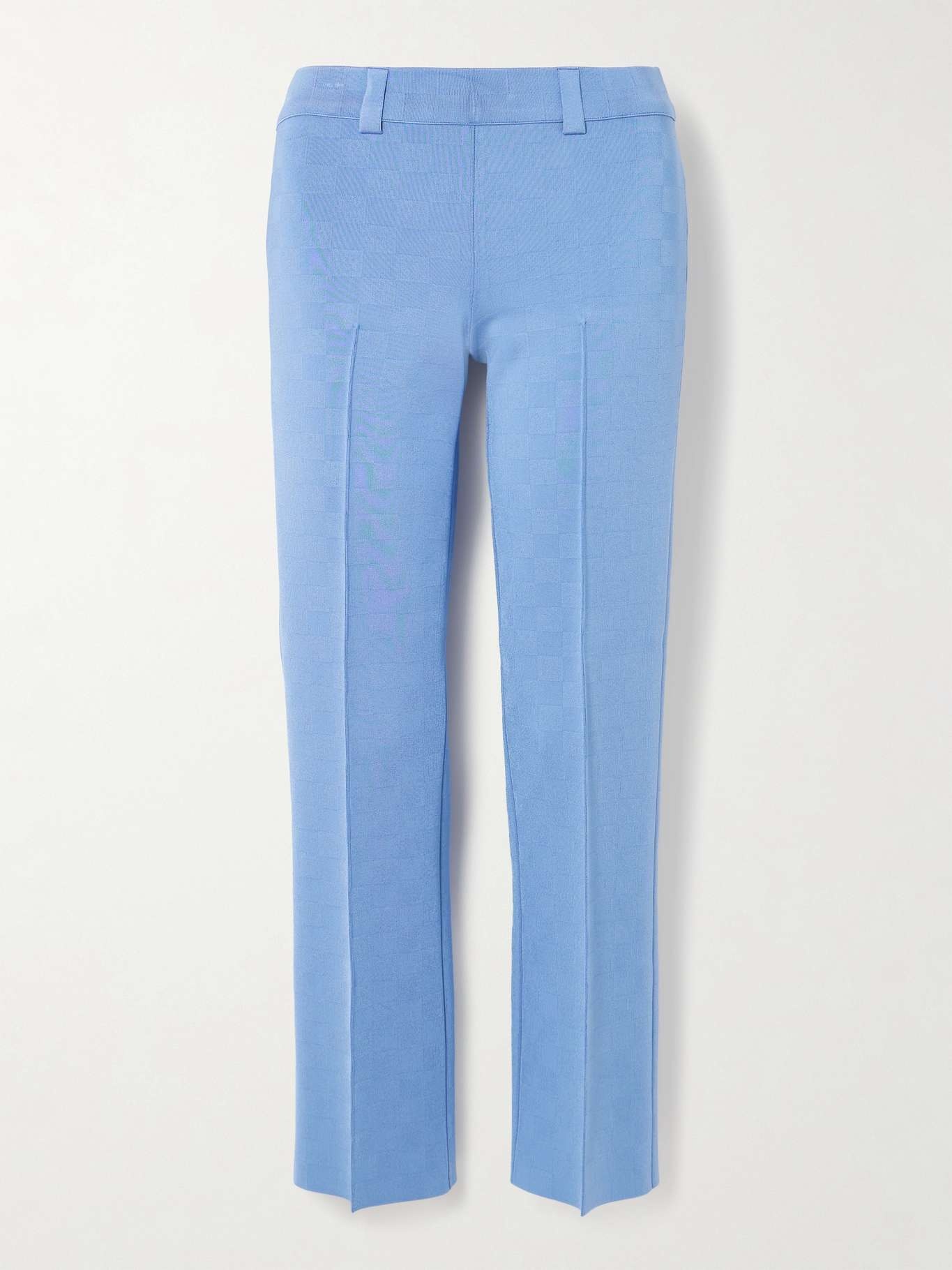 NSFW Jules checked jacquard-knit slim-leg pants - 1