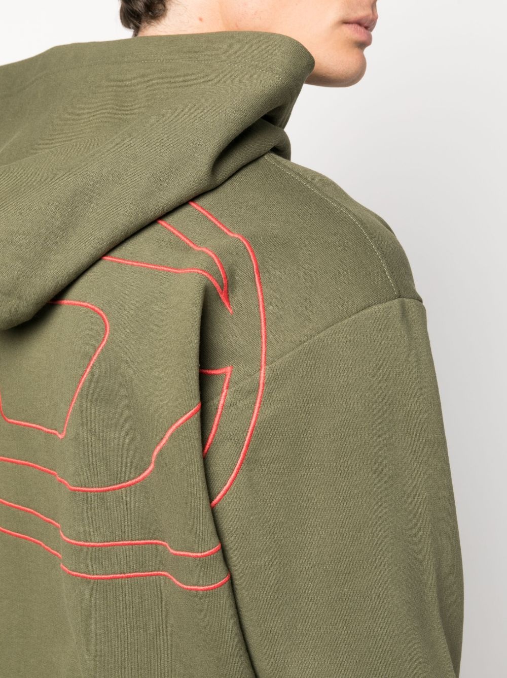 Macs logo-embroidered cotton hoodie - 5