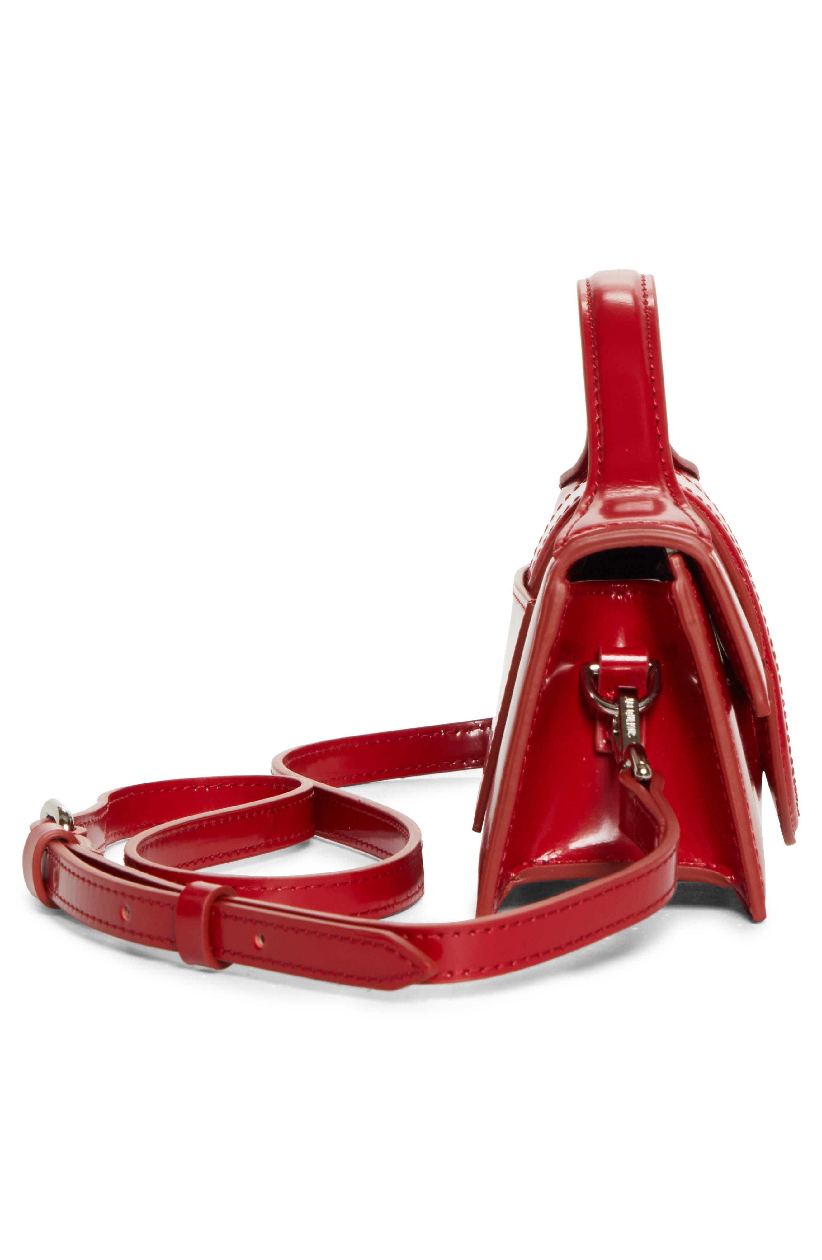 Jacquemus Le Bambino Leather Shoulder Bag in Red at Nordstrom - 5