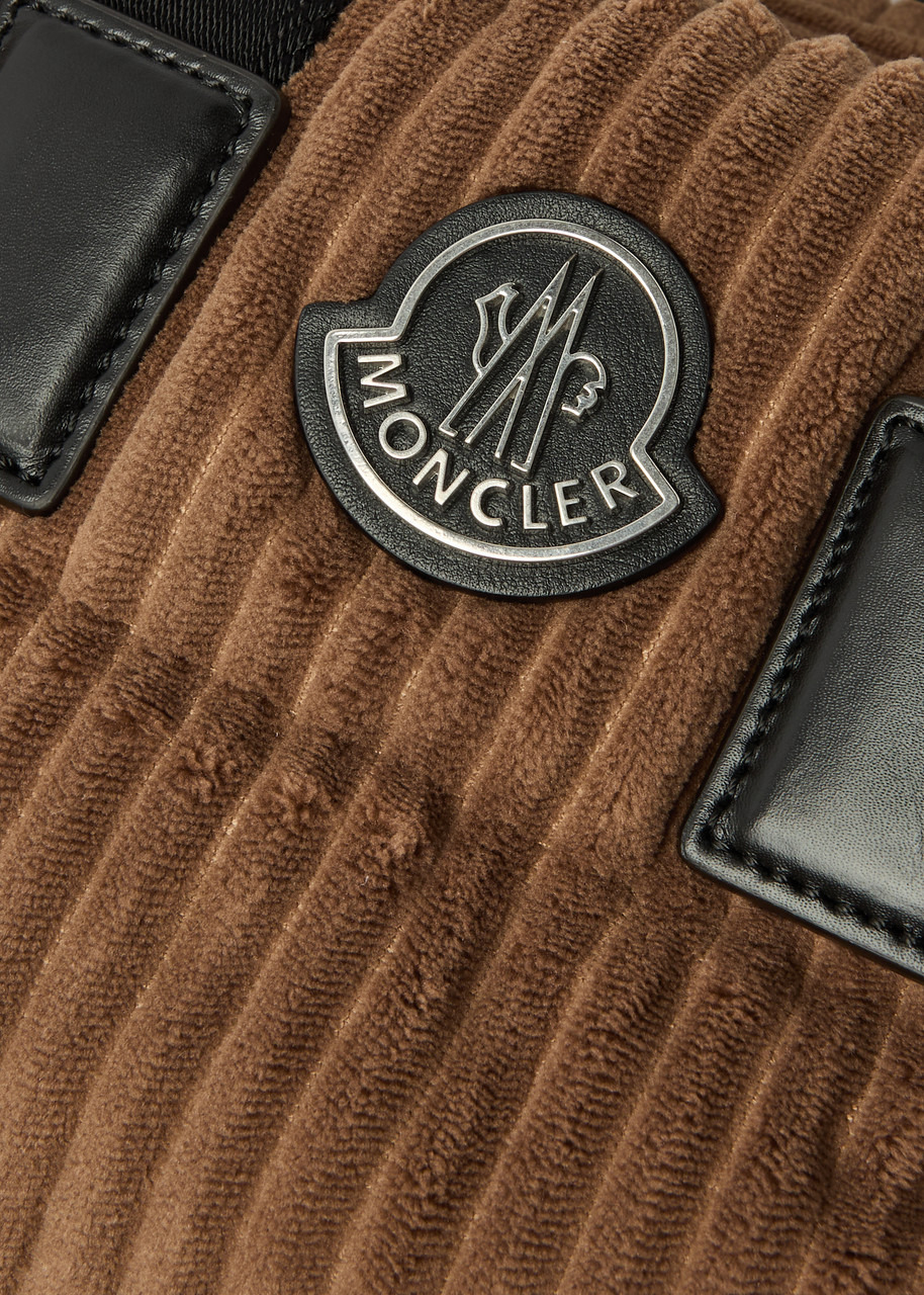 Moncler Caradoc Mini Quilted Corduroy top Handle bag - 4