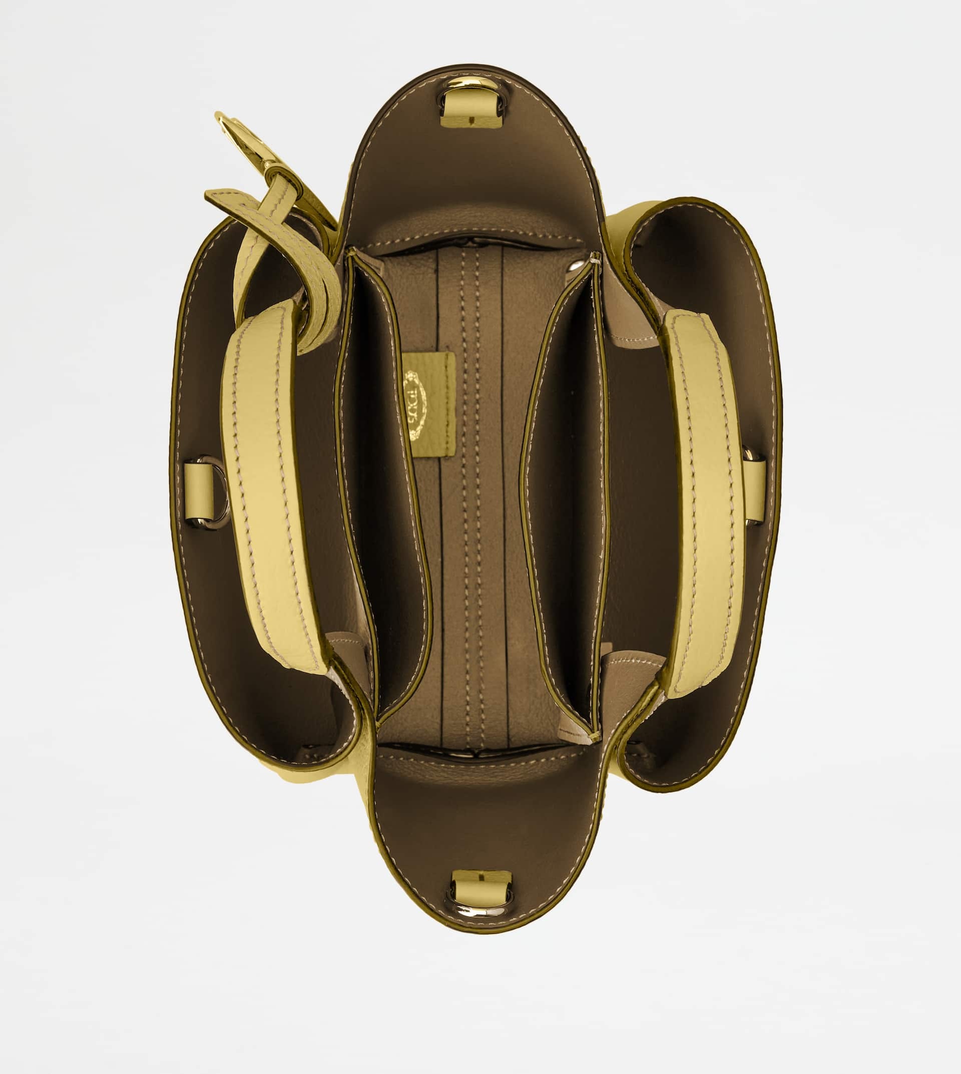 BAG IN LEATHER MICRO - YELLOW - 4