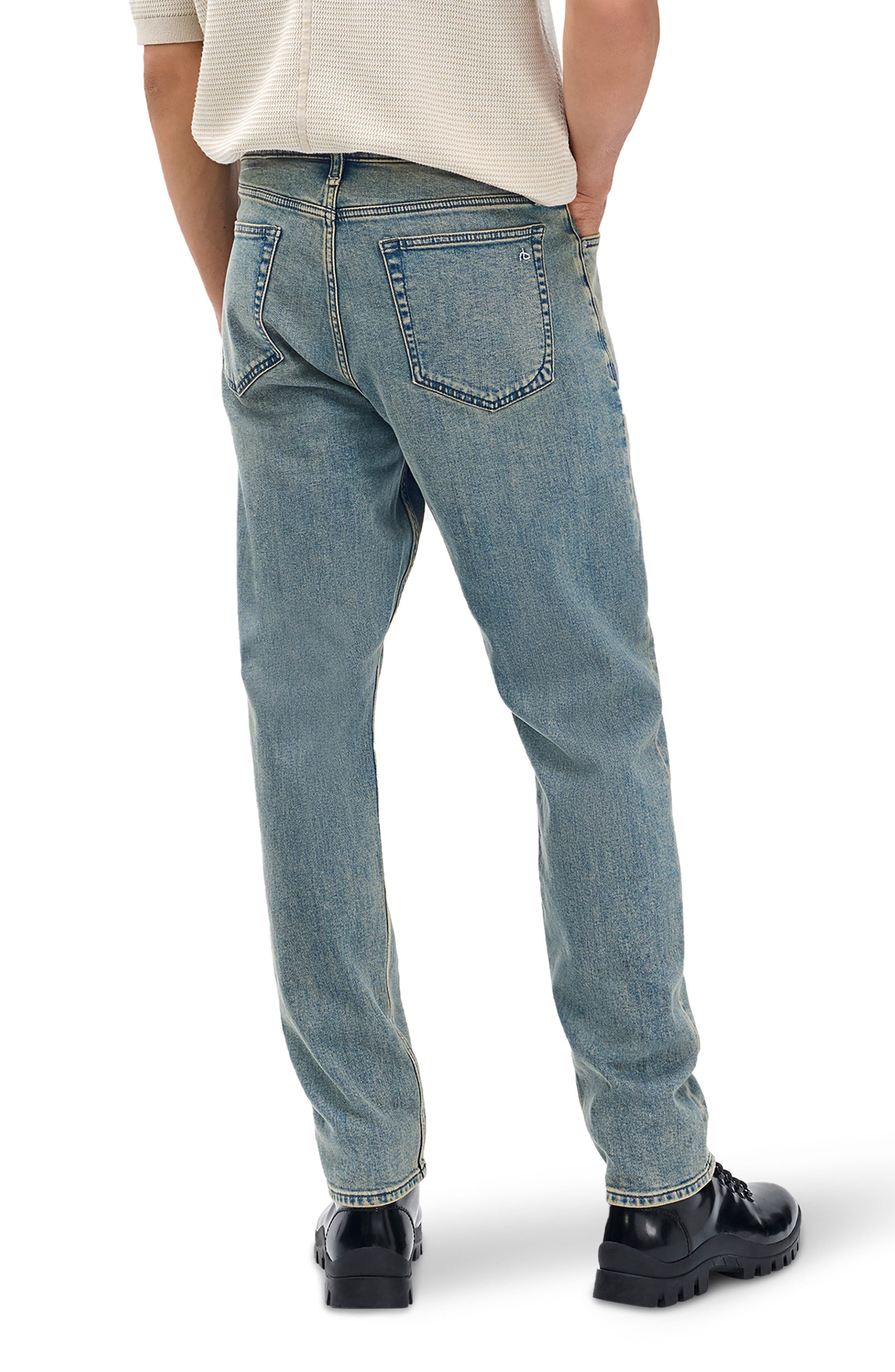 rag & bone Fit 3 Authentic Stretch Infuse Athletic Fit Jeans in Sep Blue at Nordstrom - 2