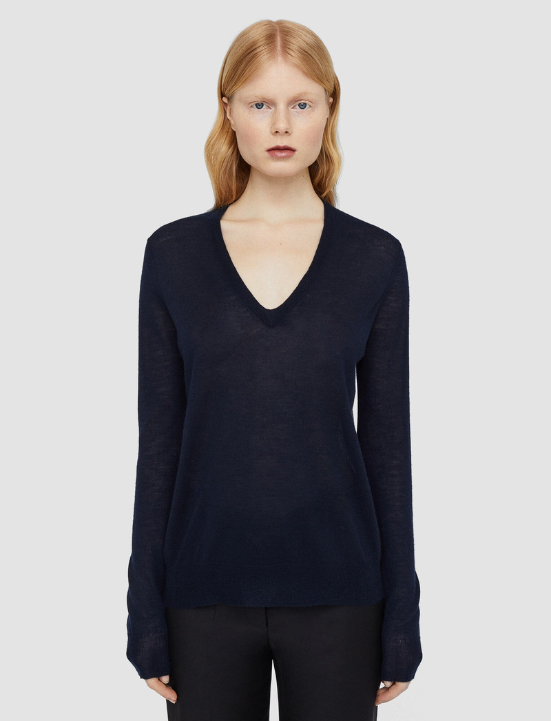 Cashair V Neck Jumper 3