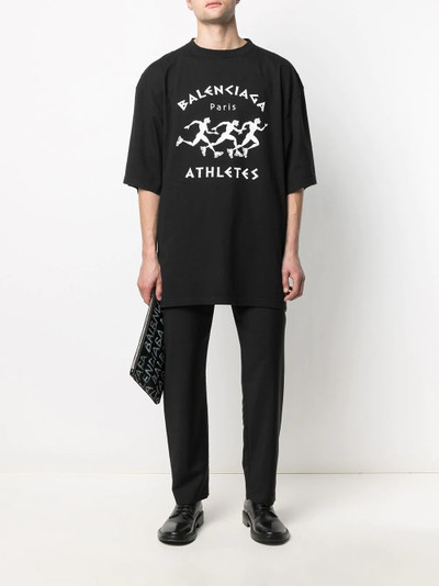 BALENCIAGA Balenciaga athletes print T-shirt outlook