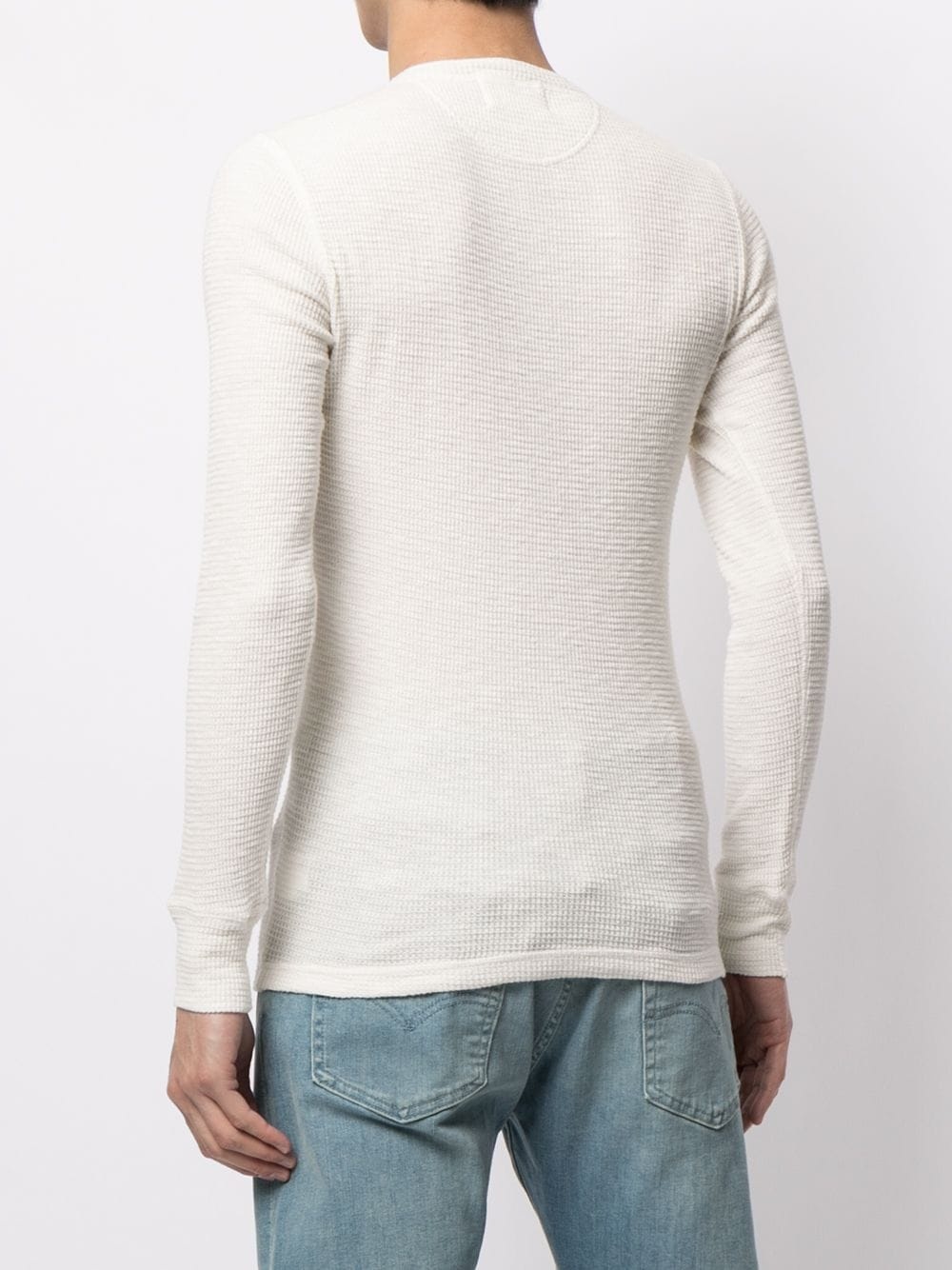 waffle-knit jumper - 4
