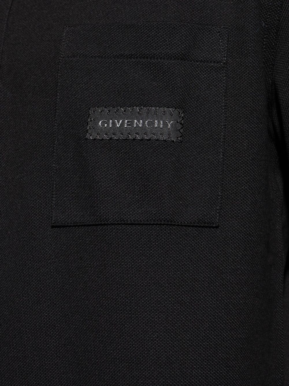 logo-patch polo shirt - 5