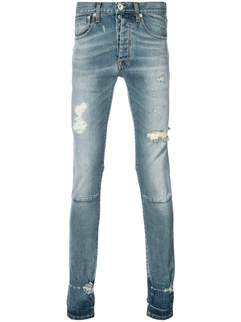distressed skinny jeans 1
