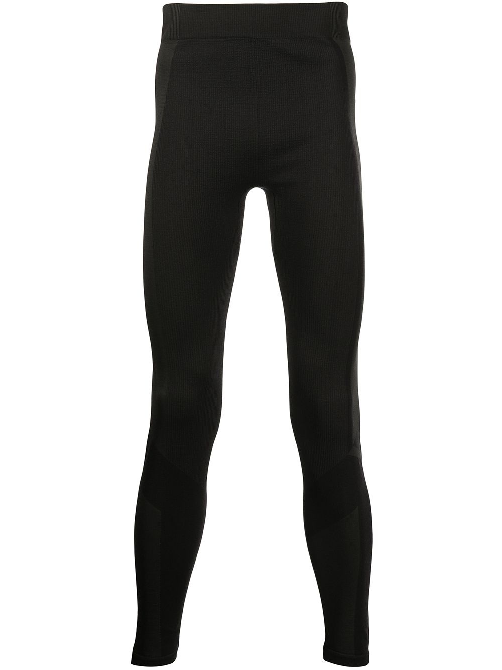 panelled logo-print running tights - 1