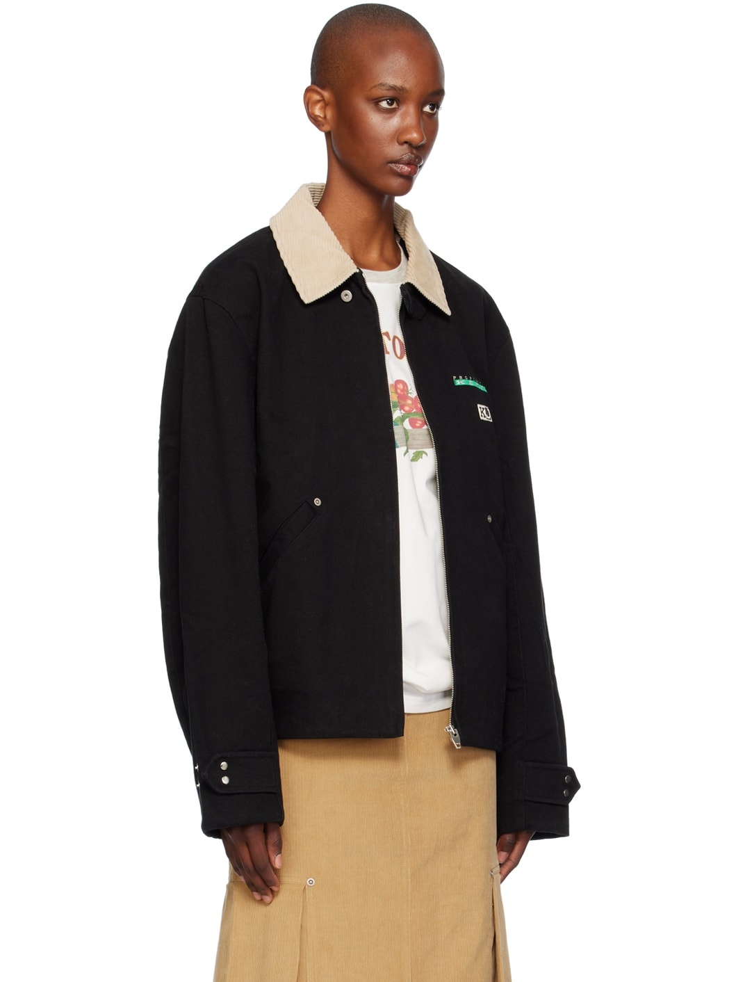 Black Logo Work Jacket - 2