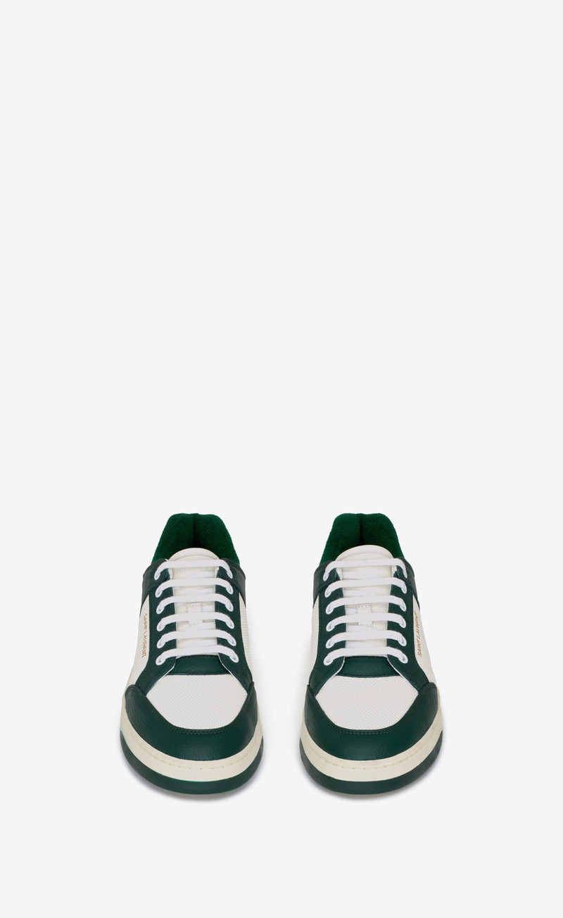 SAINT LAURENT sl/61 low-top sneakers in smooth and grained leather outlook
