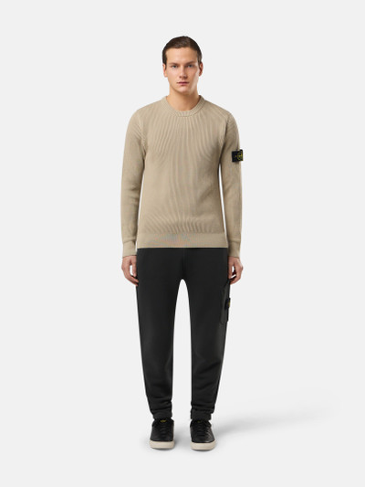 Stone Island 61141 ORGANIC COTTON DIAGONAL FLEECE 'OLD' EFFECT outlook