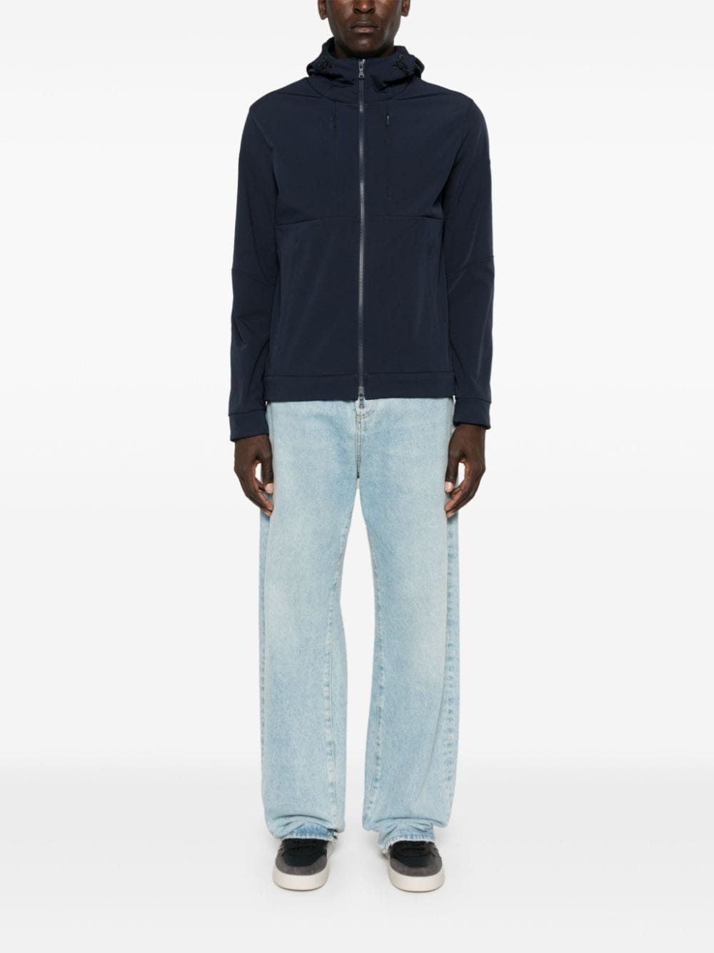 hooded shell jacket - 2